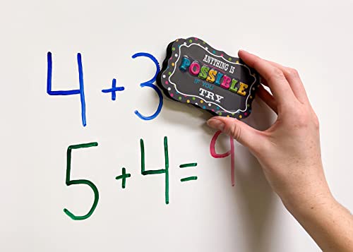 Наставникот создаде ресурси TCR77289 Chalkboard Brights Магнетна табла за бришење табла