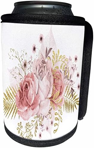 3дроза Прилично Розова И Слика На Златна Цветна Илустрација - Може Поладна Обвивка За Шишиња