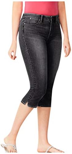 MGBD женски истегнат шорцеви летни тексас шорцеви трендовски тенок фармерки шорцеви должина на теле од обична исечена панталони
