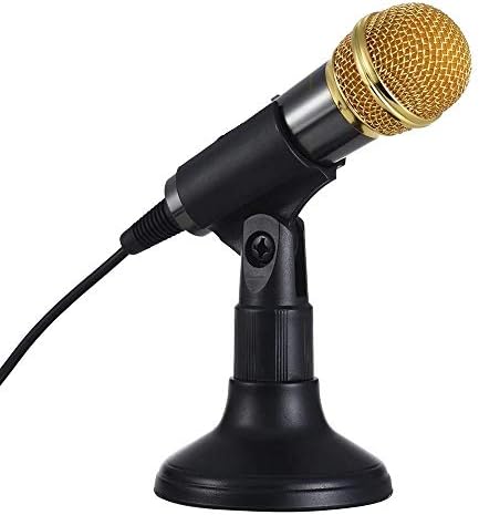 ZPLJ стои мини вокален/инструмент микрофон преносен рачен караоке за пеење на микрофон со држач за држач за држачи за држач