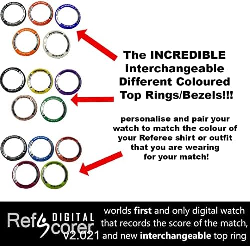 RefStuff RefScorer Дигитални нови v2. 021 Фудбалски Судија Гледајте-Запишете Го Резултатот од Играта! И Сега Заменливи Прилагодливи