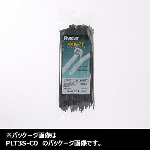 Panduit PLT4H-TL0 кабелска вратоврска, лесна тешка, отпорен на временски услови најлон 6,6, должина од 14,5 инчи, црна