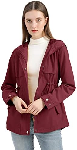 Женски мантили од дожд јакни плус големина со долга ракав активен на отворено планинско носење модна лесна долга јакна палто
