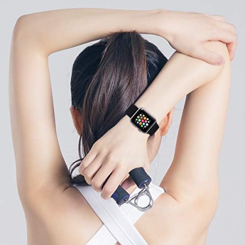 Sport Loop Band компатибилен со Apple Watch Band 49mm 45mm 44mm 42mm 41mm 40mm 38mm најлон жени мажи истегнат еластична плетенка