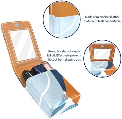 Кармин за шминка ОРИУКАН торба ЗА кармин со огледало пренослив торбичка за складирање кармин организатор за складирање на сјај за усни,