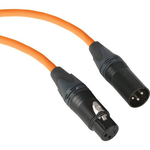Копул Премиум перформанси 3000 серија XLR M до XLR F микрофон кабел - 20 ', портокал