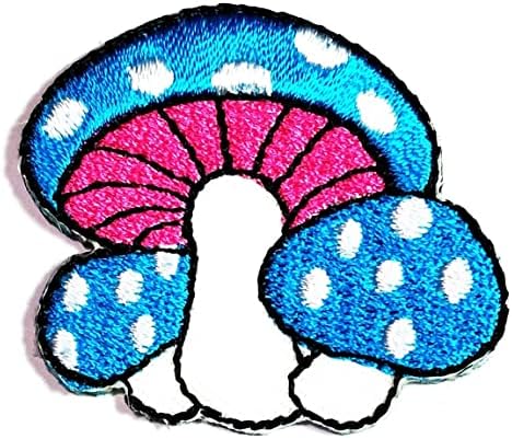 Кленплус Мини Сина Печурка Симпатична Лепенки Налепница Цртан Филм Вез Железо На Ткаенина АПЛИКАЦИЈА САМОСТОЈНО Шиење Занает