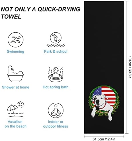 Американско булдог Американско знаме Брзо суви крпи за миење садови високо апсорбирани крпи на лицето лице за рачни крпи за бања бања