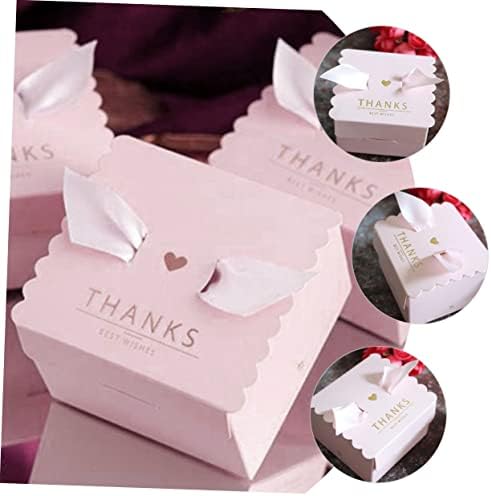 100 парчиња Невестински Лак Розова Третира Свадбен Подарок Роденден Фаворизира Бонбони Чоколади Фаворизираат Контејнери За Стареење Материјали