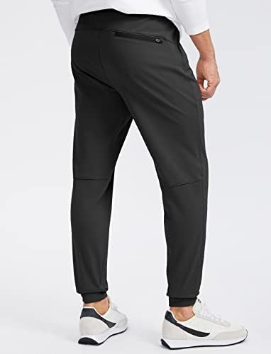Пудола машко руно наредени џогери со џокери со 3 џебови со патенти топли панталони за теретана за вежбање во зима