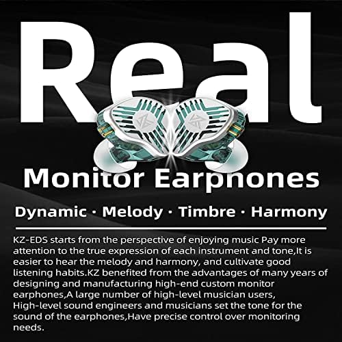 Слушалки за откажување на бучава со висока резолуција KZ EDS Професионална конфигурација на слушалките за уво Мониторинг на