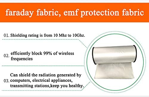 Заштита на ткаенина за заштита на зрачење емф, еми rf rfid заштитен ткаенина блок wifi/rf-anti-radiation проводен магнетски за штит за блокирање