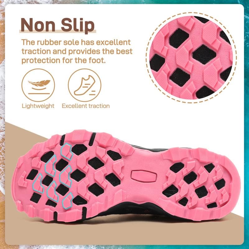 Ziitop Women'sенски чевли за пешачење со вода Брзо суви патики на отворено