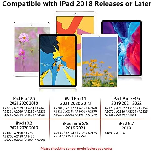 За Apple iPad Pro 11/12. 9, iPad 10-ти/9-ти/8-ми/7-ми / 6-ти Генерал, iPad Mini 5/6-ти Генерал, iPad Air 3-ти / 4-ти Генерал/iPad Mini 5/6-ти