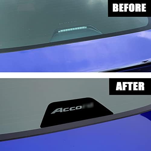 Томал Висока налепници за светло на сопирачките компатибилни со Honda Accord 2015-2022 Сјајно црна горната опашка светло за проекција на табла