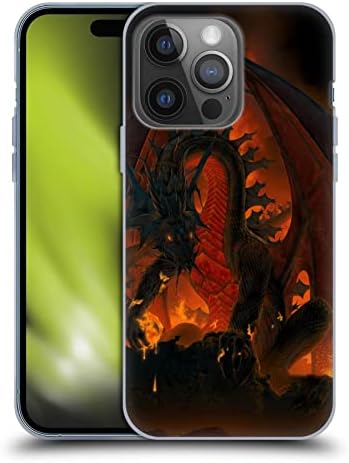 Главата Случај Дизајни Официјално Лиценциран Винсент Fi Огнена Топка Змејови 2 Мека Гел Случај Компатибилен Со Apple iPhone 14 Про
