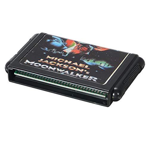 Moonwalker на Мајкл acksексон со 16 битни игри со касети за игра за Sega Megadrive Pal NTSC - Касета за додатоци за ретро игри за Sega