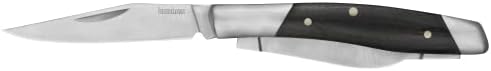 Прирачник за преклопување на џебниот нож Кершау Иредејл, 3 нож со ножеви со рачка од мирка, точка на клип и лопати од овци, нокти, црно