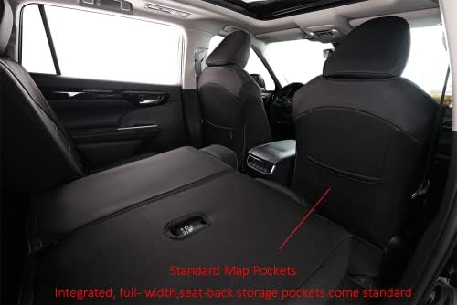 Опсег на седиштето на автомобилот EKR Custom Fit 4Runner за изберете Toyota 4Runner 2011-2023 - Full Set, Neoprene