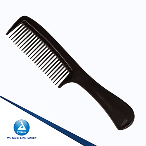 Dynarex фини заби чешли - пластичен чешел за коса со фини и дополнителни фини заби - Додатоци за чешлање за зацрвстување, стилизирање, разделување