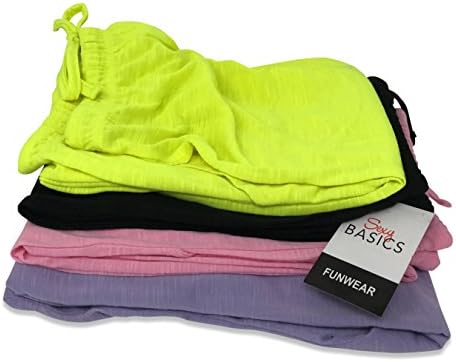 Women'sенски 4 пакувања случајни активни опуштени проток на Capri полу -чиста исечена панталони за кратки салон во Бермуда