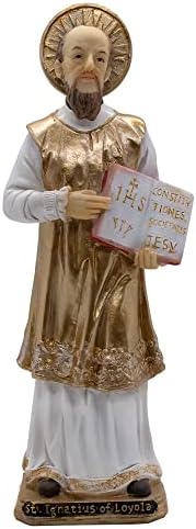 8 Свети Игнатиј од Статуата Лојола | Убав христијански декор за дома | Голем католички подарок за прва света причест, потврда, свадби и домаќинство