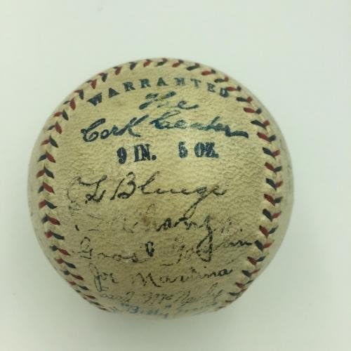 1924 година сенатори во Вашингтон СС Шампион го потпишаа бејзболот Волтер nsонсон ЈСА Коа - автограмирани бејзбол