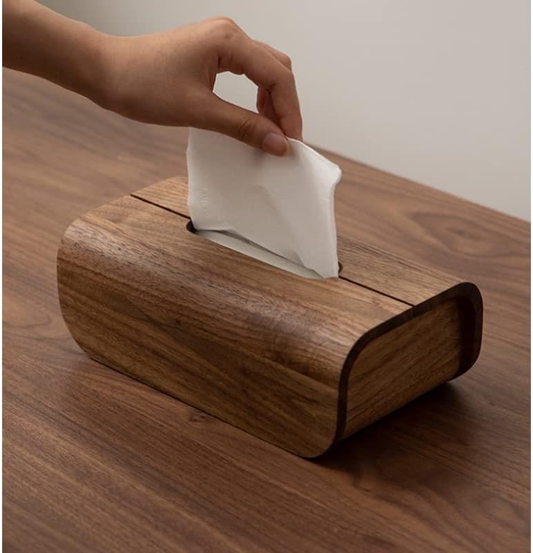 Бкдфд Дрвена Кутија За Ткиво Што Може Да Се Извлече Тип Хартиена Крпа Држачи За Салфетки За Домашна Работна Површина Тоалетна Хартија
