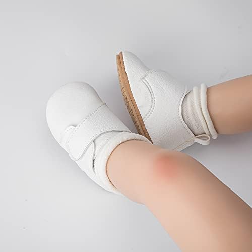 HSDSBEBE Бебе момчиња девојчиња Оксфорд чевли Пу кожа мека гумена единствена патики анти-лизгачки дете на глуждот чизми за новороденчиња чевли