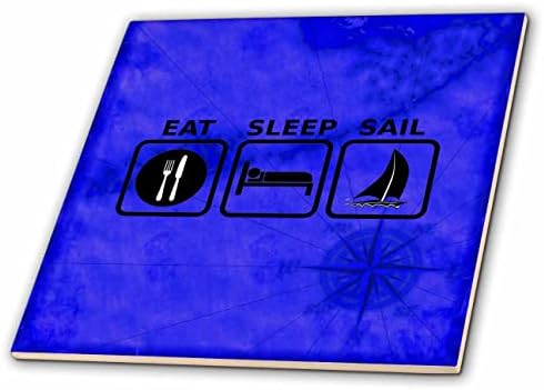 3дроза Јадете Спиење плови знак шема на наутичка карта На Флорида Кис. - Плочки