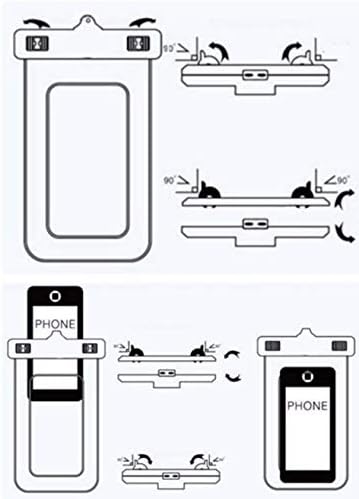 3 Пакет Универзална Ipx8 Водоотпорна Телефонска Торбичка, iPhone 11/11 Pro Max/Xs Max/XR/X/8/8P И сите Уреди до 7.0.IPX8 Водоотпорна