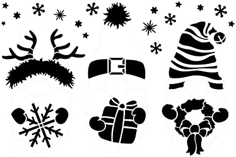 Божиќна Матрица За Разубавување на гном Од Студиор12 | САМ Декор За Зимски Одмор / Занает &засилувач; Боја Дрво Знак | Еднократно Милар