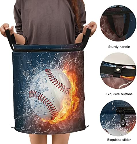 Бејзбол оган вода се појавува алишта за перење со капаци за складирање на капакот за складирање на капакот за простории за кампување во