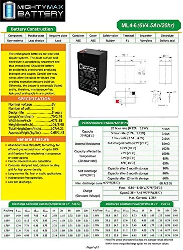 6В 4.5 АХ СЛА Замена На Батеријата За Рос Производи Патрола Пумпа
