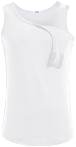 Deyeek Unisex рамо и страна Комплетен резервоар за пот-пристап на пот врвови за машка/женска солза на рамо за рамо за обновување кошули за