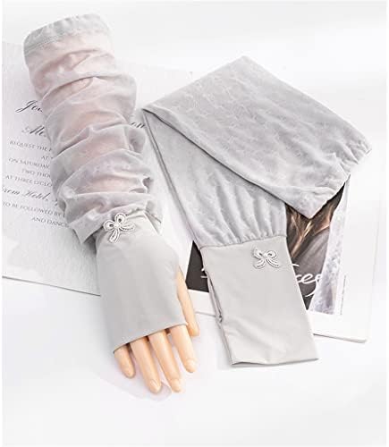 MJWDP мраз свилен чипка ракав ракав леден ракав ракав чувар женски летен ракав ракав ракав ракав
