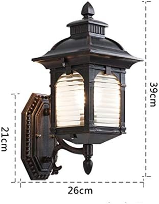 TJLSS го предводеше европскиот стил во дворот на дворот на двор, wallиден коридор vilидна ламба за внатрешна ламба