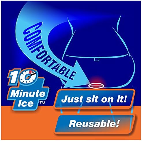 10 минути мраз - третман со хемороид за брзо олеснување. Вклучува две обликувани мраз пакувања за да се концентрира олеснување