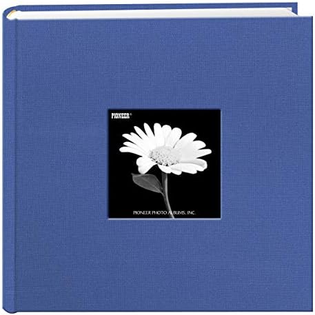 Магнетски само-стап со 3-ринг-албум 100 страници, црна и ткаенина рамка за насловната страница со фото албум 200 џебови држат 4x6 фотографии,