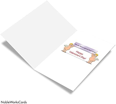 Ноблвикс хистерична картичка за хартија за дневен дел на вineубените со песна од плик 5 x 7 инчи, лажица песна C10403VDG