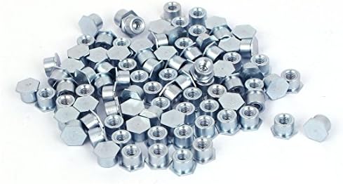 Аексит јаглероден челик нокти, завртки и сврзувачки елементи цинк позлатена хексадецимална глава со целосна нишка за себе си клиники сребрени