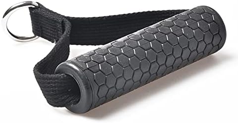 Bllndx вежба за вежбање 2 парчиња црна дебела кабелска машина рачки, лента за отпорност ја зафаќа кабелската салата за салата со 2 парчиња прстен