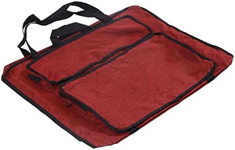 Уметничка торба, едноставен класичен стил, тешка торба за платно, водоотпорна, висококвалитетна, преносна и црвена боја