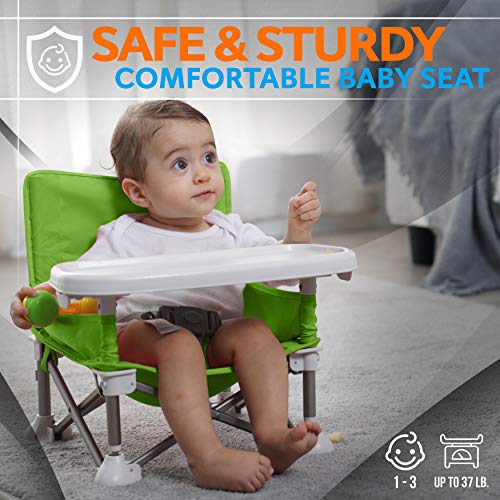 Спокоен Живот Засилувач За Бебешко Седиште-Засилувач За Заштеда На Простор За Мали Деца-Преносливо Поп И Отворено Столче За Хранење Со Преклопување На Седење-Безб?