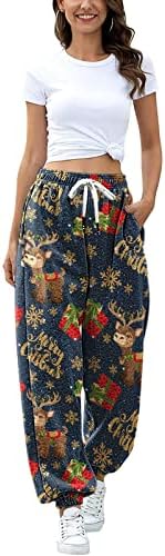 Зефер Божиќни женски џемпери со џемпери, дното на божицата со високи половини спортски салата, баги џогерски панталони салон панталони со