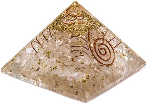 Шарвгун чист кварц оргон Пирамида цвет на живот кристал 4 Спирала успех во целата област