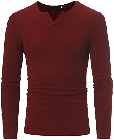 Тенок фит џемпер за мажи против џемпери на вратот, лесни меки џемпери за истегнување, обични термички плетени врвови на пулвер