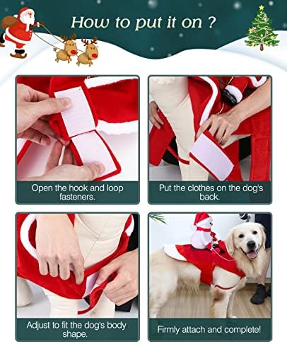 Божиќна костум на кучиња, зимски снежен човек, во форма на кукла, возење на облека за облека за кучиња, облекувајќи облека за миленичиња Божиќна