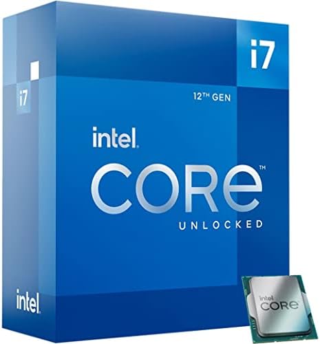 Intel Core i7-12700K Десктоп процесор 12 јадра до 5,0 GHz отклучен LGA1700 600 серии чипсет 125W и бидете тивки! Dark Rock Pro 4, BK022,
