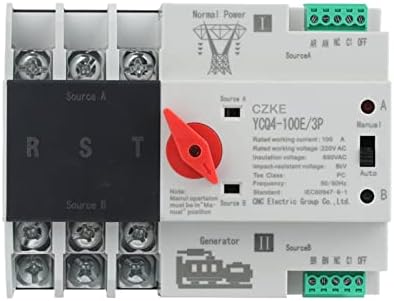 SCRUBY ICQ4-100E/3P 63A 100A Прекинувач За Автоматско Пренесување СО Двојна Моќност 220V AC 8kA Din Железнички Прекинувачи Прекинувачи